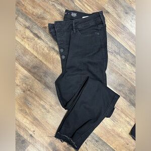 Old navy rockstar tummy control black jeans